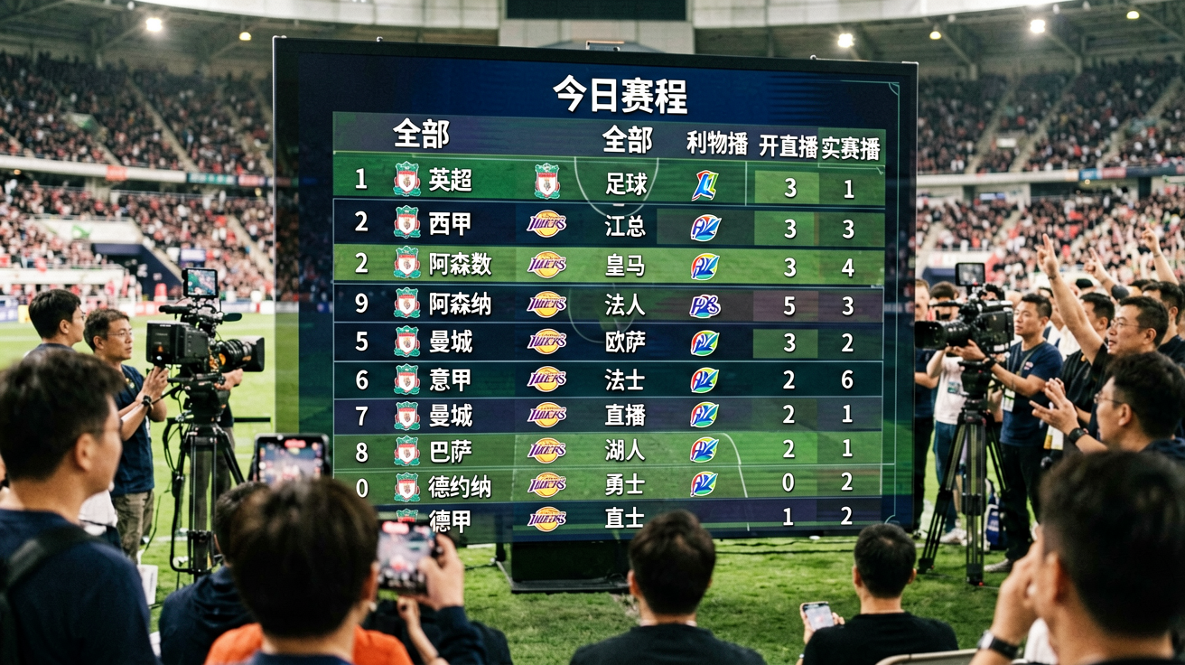 足球赛程表与比赛时间规划图